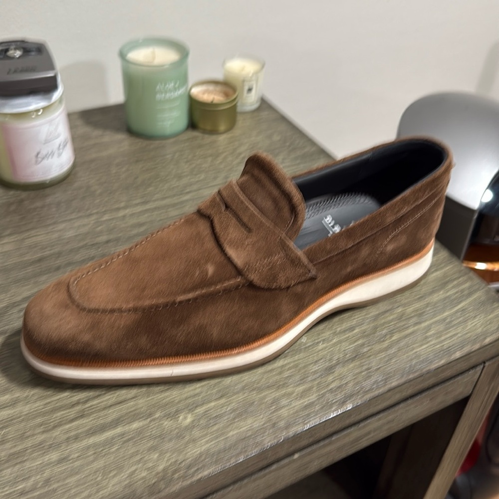 Di Bianco brown suede loafer